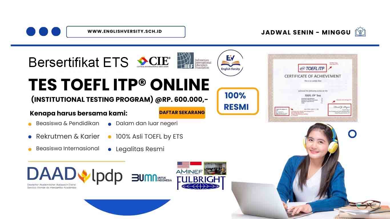 Tes TOEFL ITP ® Online (ETS)